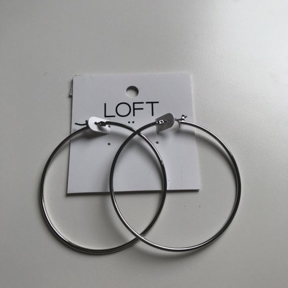 LOFT Jewelry - 3/$25 Loft Hoop Earrings Silver